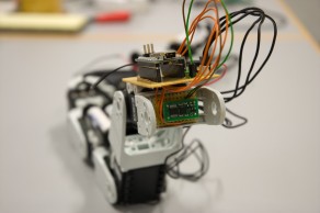 Caterpillar head with Arduino Nano and accelerometer